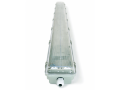 Set: 1x Corp de iluminat ermetic 2x150cm + 2x Tub LED 24W - Alb neutru (4500K)