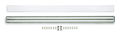 Set: 1x Corp de iluminat ermetic 2x150cm + 2x Tub LED 24W - Alb neutru (4500K)