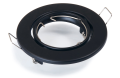 Set: 5x Spot LED încastrabil orientabil din oțel SITA - Negru + 5x Soclu GU10