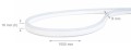 Bandă LED 230 V | 2835 | 120LED | 1m | IP68 | Neon | Alb neutru (4500K)