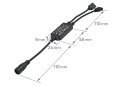  Controler radio (RF) RF-RGB-44_72W pentru benzi LED RGB