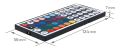  Controler radio (RF) RF-RGB-44_72W pentru benzi LED RGB