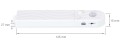 Set bendă LED 5V 2m - Alb cald (3000K) + controler cu senzor de mișcare și crepuscular pe baterii AAA