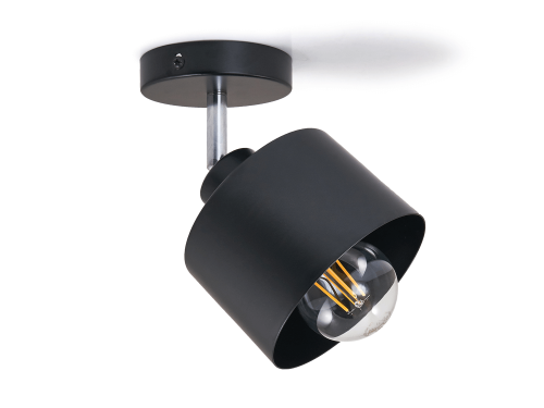 Corp de iluminat aplicat pe perete/tavan E27 LED Elza x1 - Negru