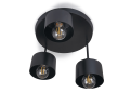 Corp de iluminat aplicat pe perete/tavan E27 LED Elza x3 - Negru