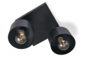 Corp de iluminat aplicat pe perete/tavan E27 LED Elza x2 - Negru