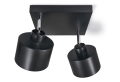 Corp de iluminat aplicat pe perete/tavan E27 LED Elza x2 - Negru