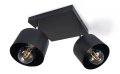 Corp de iluminat aplicat pe perete/tavan E27 LED Elza x2 - Negru