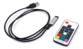 Set bandă LED 5V 5m - controler RGB + USB cu telecomandă RF pentru iluminarea de fundal a televizorului