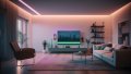 Set bandă LED 5V 5m - controler RGB + USB cu telecomandă RF pentru iluminarea de fundal a televizorului