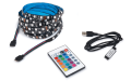 Set bandă LED 5V IP20 5m - RGB + USB cu telecomandă IR pentru iluminarea de fundal a televizorului