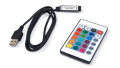 Set bandă LED 5V IP20 5m - RGB + USB cu telecomandă IR pentru iluminarea de fundal a televizorului