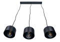 Lampă suspendată de tavan E27 LED Elza x3 - Neagră