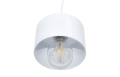 Lampă suspendată de tavan E27 LED Elza x1 - Alb + auriu