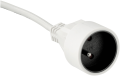 Prelungitor 1.5m - 1x priză de alimentare 230V - Alb