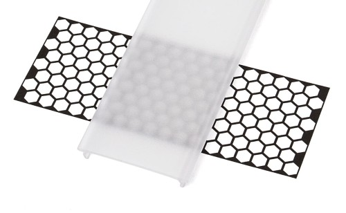 Capac Wide PMMA Frosted pentru profil de aluminiu - 1m