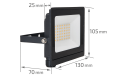 Proiector CUDI 2 în 1 - halogen LED 30W - Negru - Alb rece (6500K)