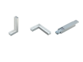 Profil de aluminiu Iledo pentru benzile LED - Alb - 1m