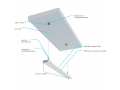 Profil de aluminiu DUAL pentru benzile LED - Alb - 1m