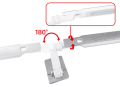 Lampă de birou pentru desen tehnic LED 9W STL018 - Argintie - Multicolor (3000-6000K)