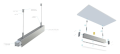 Profil de aluminiu Claro pentru benzile LED - Alb - 1m 