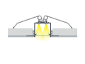 Profil de aluminiu Subli pentru benzile LED - Argintiu anodizat - 1m