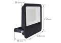 Proiector HEROS - halogen LED 100W - Negru - Alb neutru (4000K) - 140lm/W