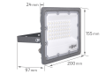 Lampa LED 50W - Gri - Alb Rece (6500K) - 3 ani garanție