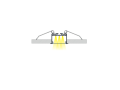 Profil de aluminiu Inso pentru benzile LED - Alb - 2m