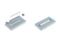 Profil de aluminiu Z pentru benzile LED - Argintiu anodizat - 2m