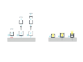 Profil de aluminiu Y pentru benzile LED - Argintiu brut - 2m