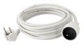 Prelungitor de 5m - 1x priză de alimentare 230V - Alb