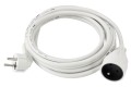 Prelungitor de 5m - 1x priză de alimentare 230V - Alb