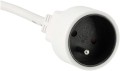 Prelungitor de 10m - 1x priză de alimentare 230V - Alb
