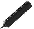 Prelungitor tip bară 1.5m - 4 x priză de alimentare 230V - Negru