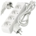 Prelungitor tip bară 3m - 4 x priză de alimentare 230V - Alb