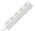 Prelungitor tip bară 1.5m - 5 x priză de alimentare 230V - Alb