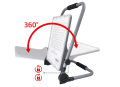 Proiector - halogen LED portabil 100W 9[Ah] - Alb neutru (5000K)