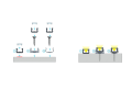 Profil de aluminiu X pentru benzile LED - Argintiu brut - 2m