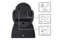 Senzor de mișcare CP-5C PIR 180° - Negru