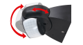 Senzor de mișcare CP-5C PIR 180° - Negru