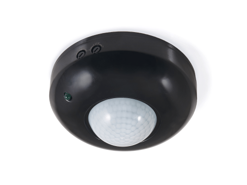 Senzor de mișcare CP-8C PIR aplicat 360° - Negru