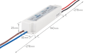 Sursă de alimentare LED CobaltElectro ZPV 24V 20W 0.84A IP67 - 5 ani garanție