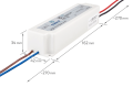 Sursă de alimentare LED CobaltElectro ZPV 12V 60W 5A IP67 - 5 ani garanție