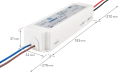 Sursă de alimentare LED CobaltElectro ZPV 12V 100W 8.4A IP67 - 5 ani garanție