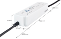 Sursă de alimentare LED CobaltElectro ZPV 24V 150W 6.25A IP67 - 5 ani garanție