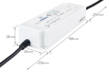 Alimentator LED CobaltElectro ZPV 12V 192W 16A IP67 - 5 ani garanție