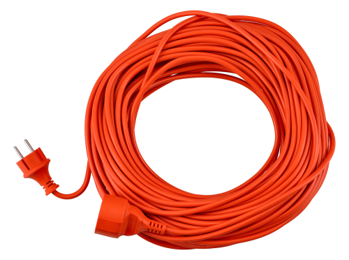 Prelungitor de grădină 40m 2x1.5mm2 - 1x priză de alimentare 230V - Portocaliu