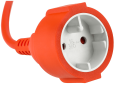 Prelungitor de grădină 40m 2x1.5mm2 - 1x priză de alimentare 230V - Portocaliu