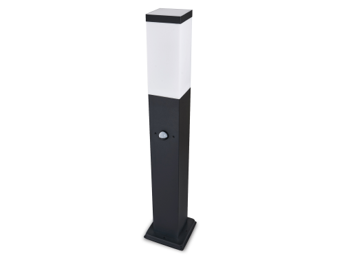 Lampa de grădină cu senzor de mișcare - corp de iluminat pe picior E27 LED Havana 65cm - Neagră